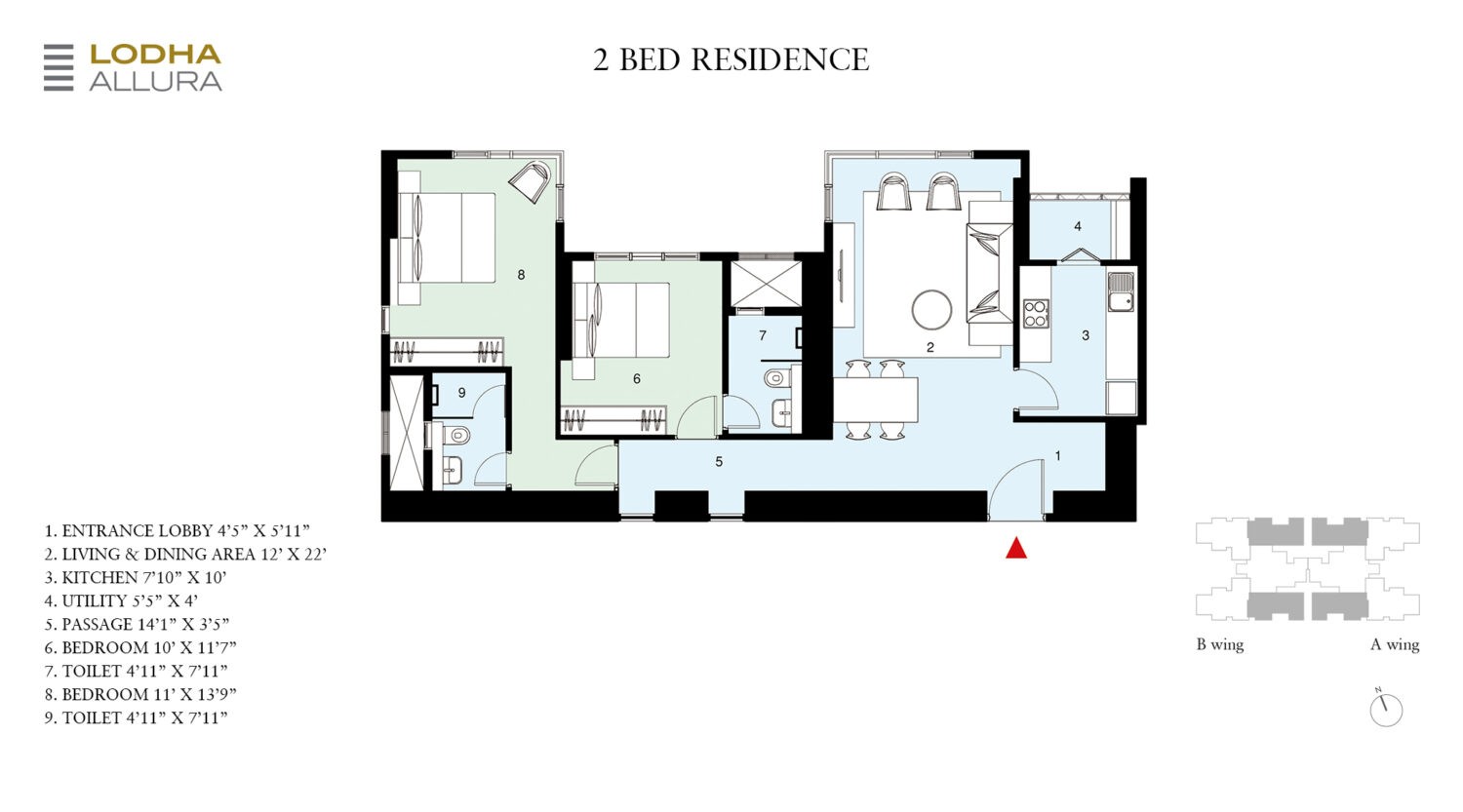 2 BED RESIDENCE